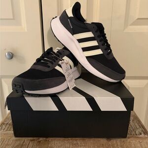 Adidas Run 70’s Black and White Sneakers